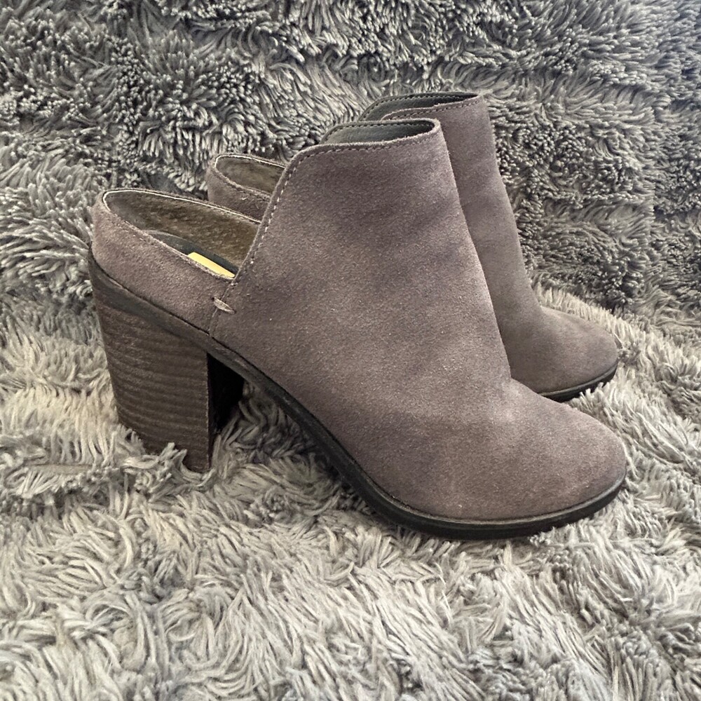 Dolce Vita Selene Women Sz. 9M Grey Slide On Mule/Bootie Heels Boots - Picture 8 of 14